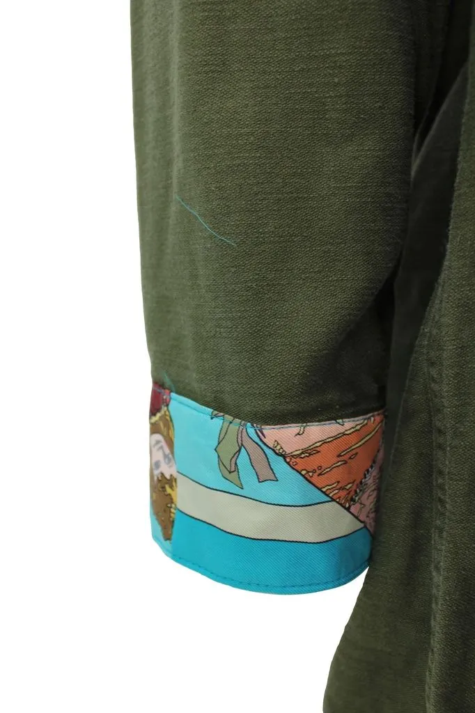 Vintage Military Collar & Cuff Jacket