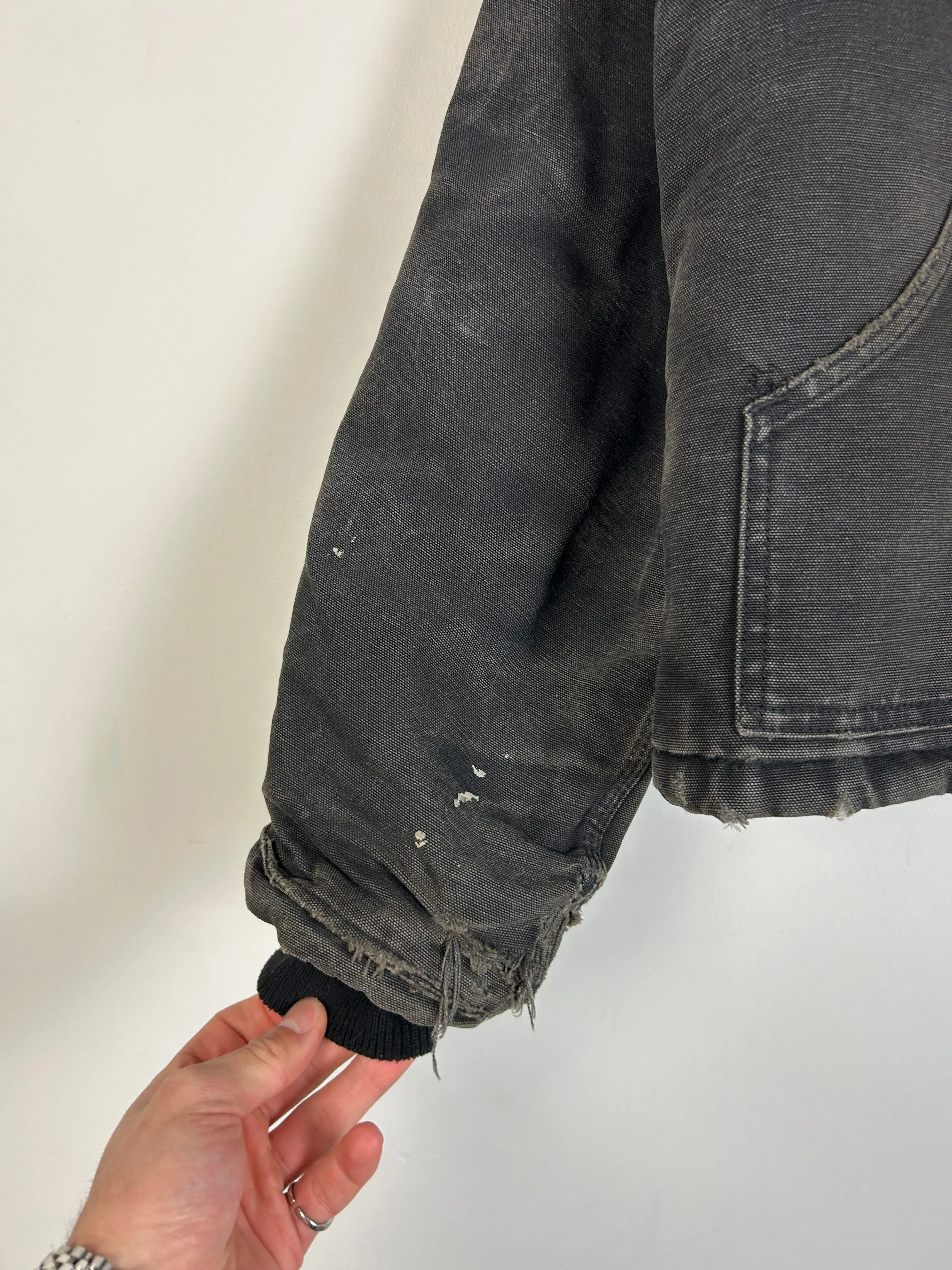 Vintage Y2K Carhartt Arctic Cropped Black Jacket