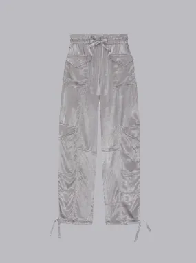 Washed Satin Light Grey