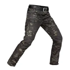 Waterproof Ripproof Men's Mid Waist Military Cargo Pants