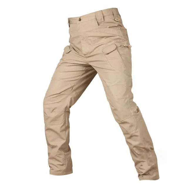 Waterproof Ripproof Men's Mid Waist Military Cargo Pants