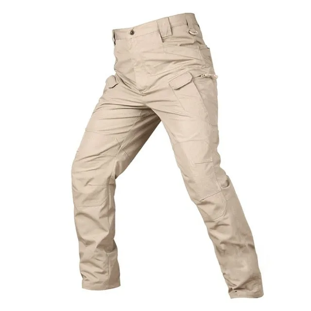 Waterproof Ripproof Men's Mid Waist Military Cargo Pants