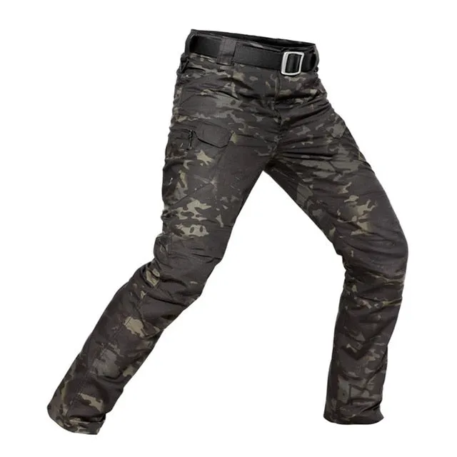 Waterproof Ripproof Men's Mid Waist Military Cargo Pants