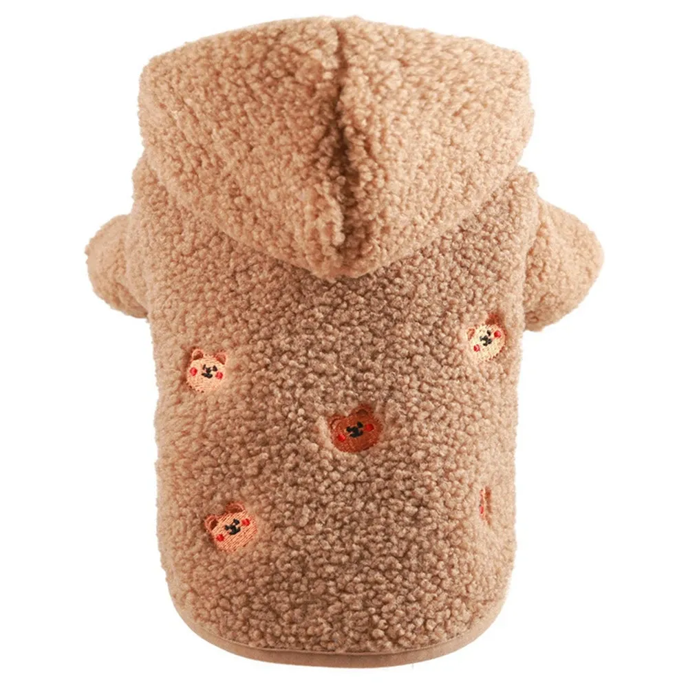 Winter Dog Cat Coat Winter Fleece Pet Clothes Hooded Coat Down Jacket Puppy Pet Clothing For Dogs Chihuahua Yorkie Pug Outfits