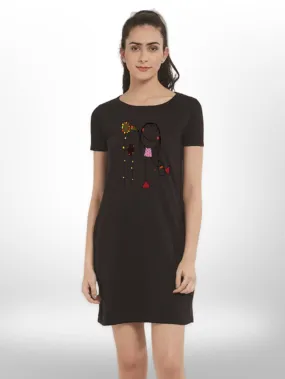 Women's Stylish & Fashionable Printed Long T-shirt