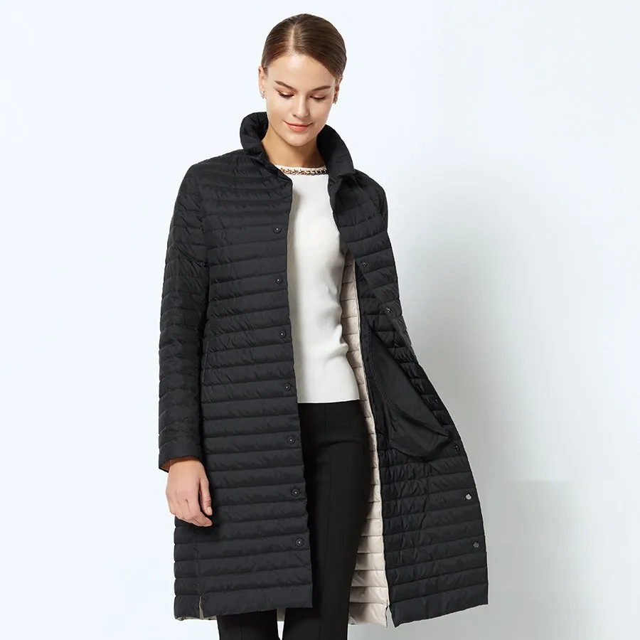Women's Winter Windproof Cotton Padded Parka