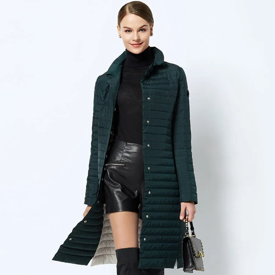 Women's Winter Windproof Cotton Padded Parka