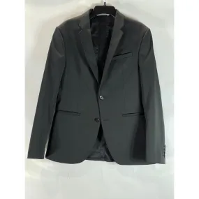 ZARA Men's Black Solid two-Button Blazer SZ 38