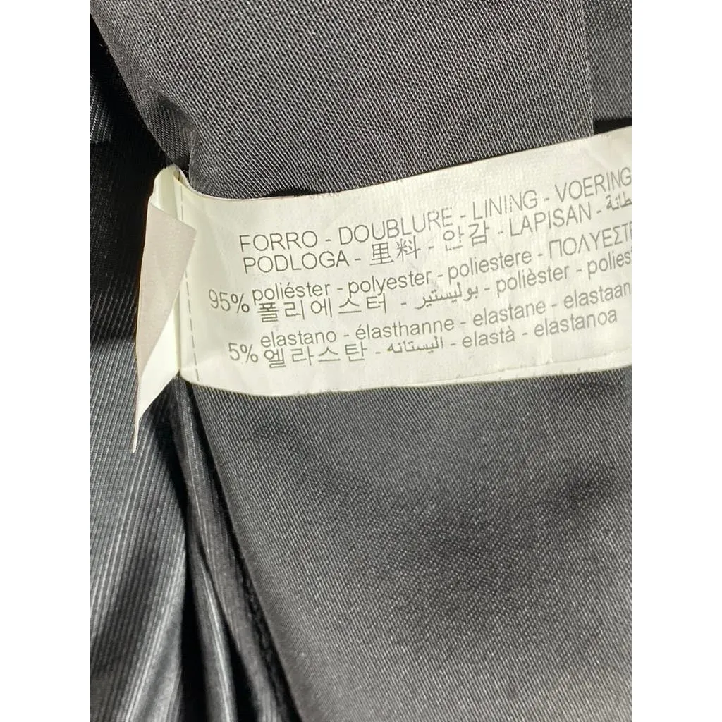 ZARA Men's Black Solid two-Button Blazer SZ 38