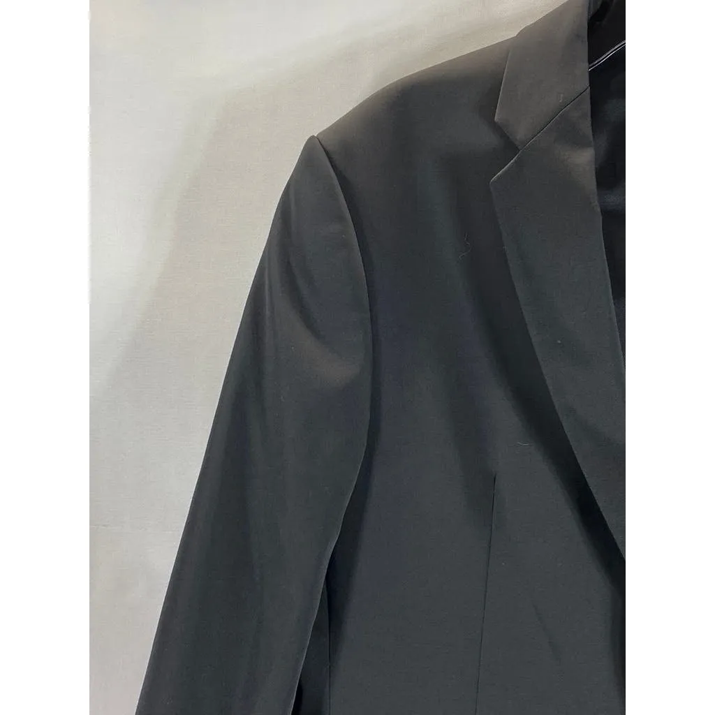 ZARA Men's Black Solid two-Button Blazer SZ 38