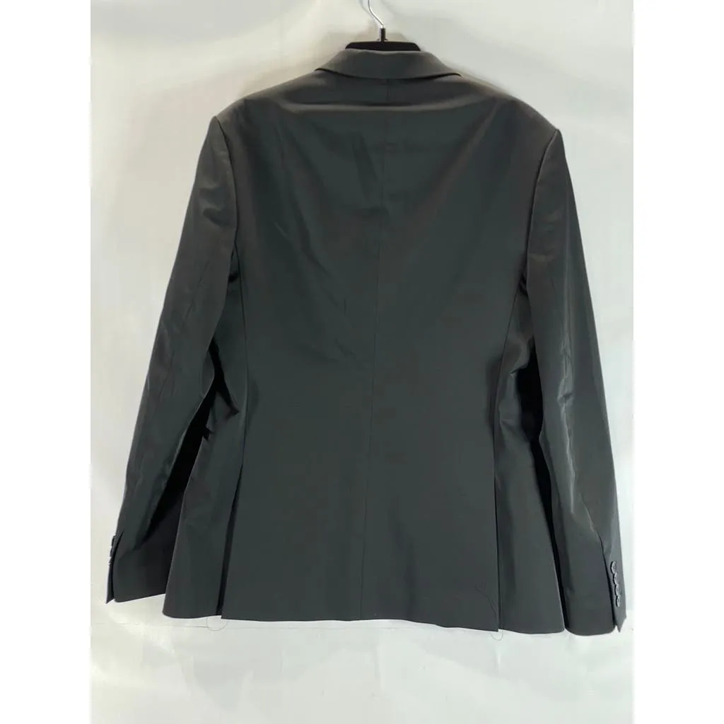 ZARA Men's Black Solid two-Button Blazer SZ 38