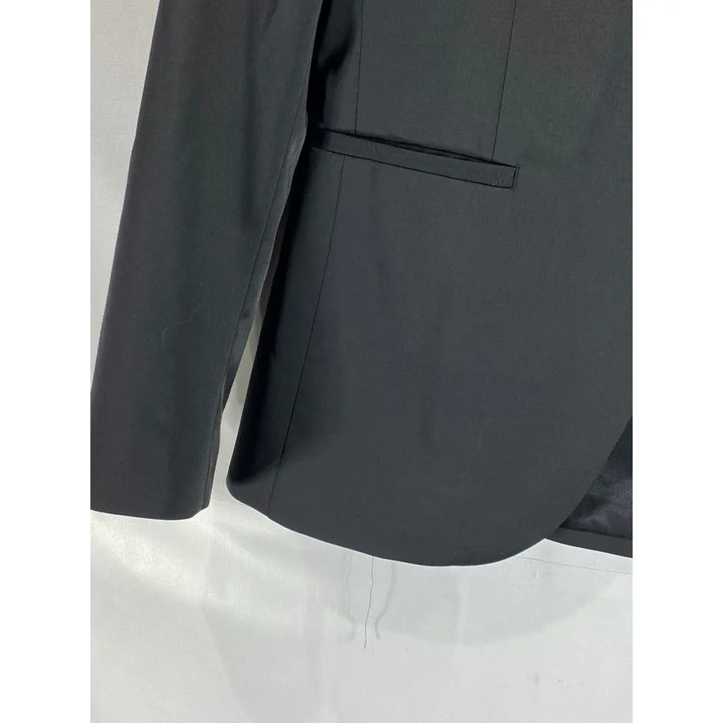 ZARA Men's Black Solid two-Button Blazer SZ 38