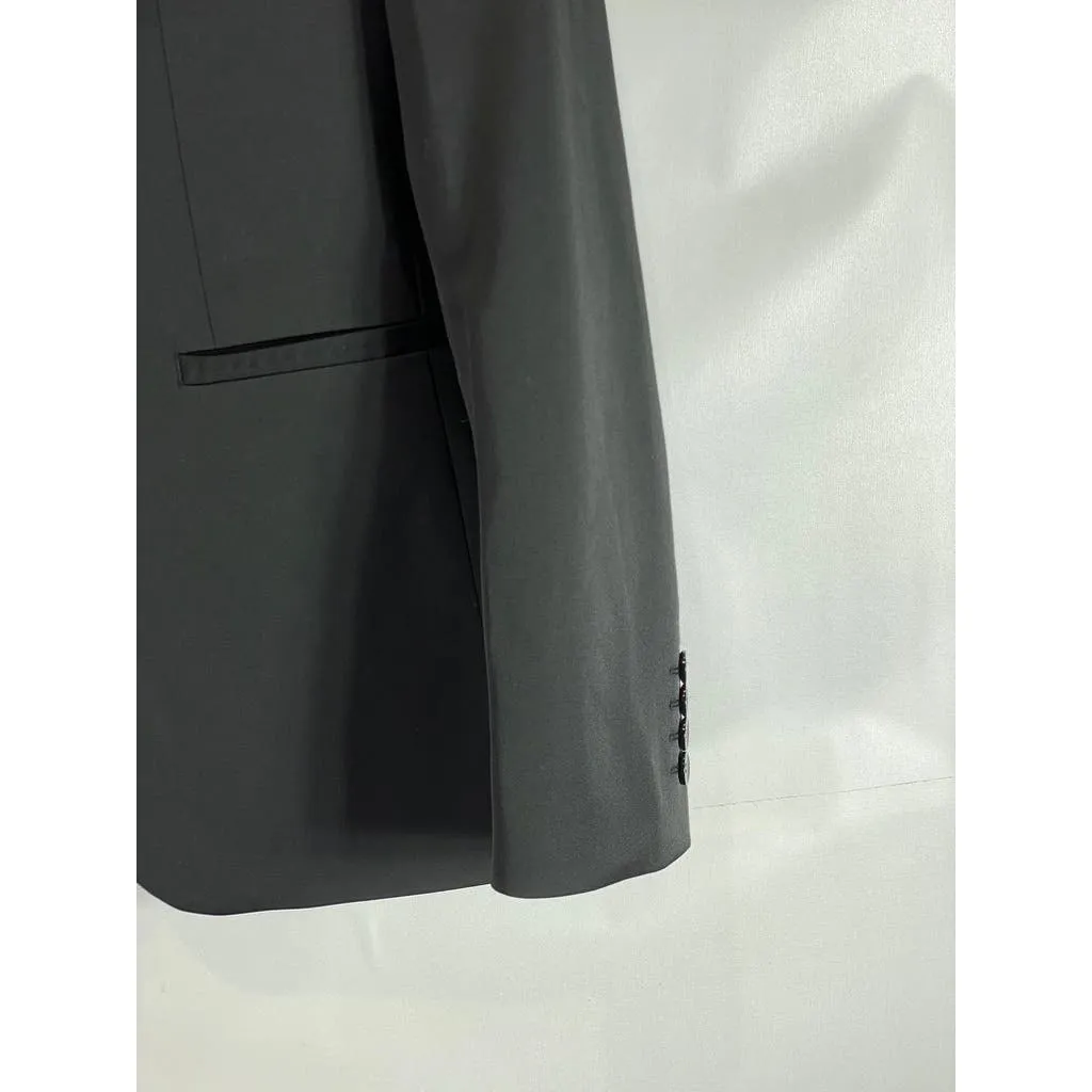 ZARA Men's Black Solid two-Button Blazer SZ 38